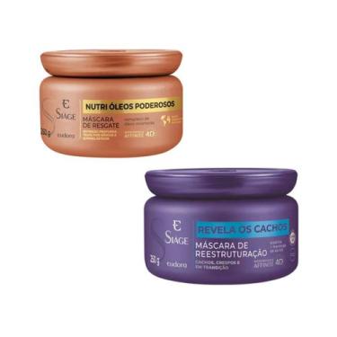 Imagem de Kit Cronograma Capilar Máscara Siàge Eudora Cacheados Nutri Óleos Pode