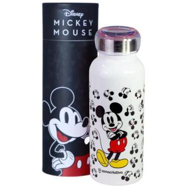 Imagem de Garrafa Mickey Mouse Térmica 6 Horas Quente Gelada 500ml + Embalagem P
