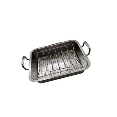 Imagem de IEUDNS Assadeira para peru, assadeira antiaderente, assadeira em formato de V, assadeira para forno, assador de frango para churrasco, carne, frango assado