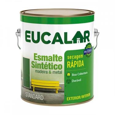 Imagem de Tinta Esmalte. Galao 3,6 Litros Sintetico Eucalar Cinza.Medio - Eucate