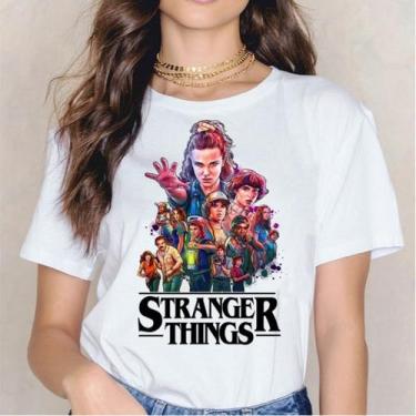 Imagem de Camiseta Stranger Things Blusa Unissex Eleven, Mike, - loja dinka, P