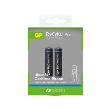 Imagem de Pilha Recarregavel Palito AAA de 650Mah GP Recyko+