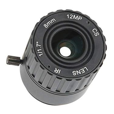 Imagem de Lente CCTV QANYEGN 8mm 12MP HD F1.2, lente CCTV fixa de segurança de interface CS, lente de comprimento fixo de câmera para substituição