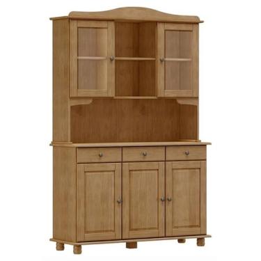 Imagem de Cristaleira 5 Portas Rubi Madeira Maciça Freijo - FN - Finestra