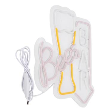 Imagem de Painel de Acrílico de Barra de Luz LED de Barra de Cerveja de Cerveja Colorida para Uma Decoração de Parede Sala de Lojas