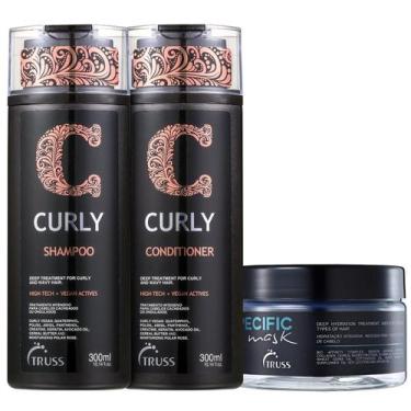 Imagem de Kit Truss Curly - Shampoo 300ml + Condicionador 300ml +  Máscara Speci