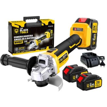 Imagem de Esmerilhadeira Angular Bivolt Com Duas Baterias 21v 4000 Mah - The Bla