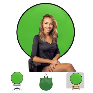 Imagem de Webcam Backdrop rcgyuti Tela verde dobrável portátil