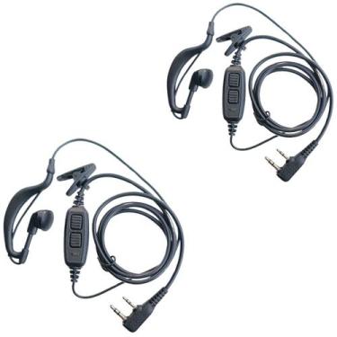 Imagem de Kit 2 Fones Para Rádio Comunicador UV82 Reforçado - LELLIS ROCHA