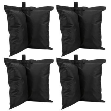 Imagem de Sacos de Pesos do Dossel Conjunto de 4, Bolsas de Areia Portáteis Resistentes para Abrigo Solar Ao Ar Livre, Gazebo, Guarda -chuva do Pátio, Tenda de Pano Oxford Saco de Areia