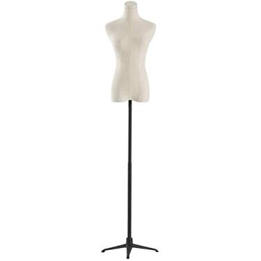 Imagem de CUTPOIY Manequim feminino manequim altura ajustável estável para exibição de roupas de balcão (B Smll)