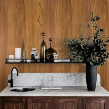 Imagem de Papel de parede de grão de madeira de 39,9 cm × 2,7 m, descasque e cole película de vinil, papel de parede autoadesivo para gaveta de armário, forro de prateleira, fácil de limpar