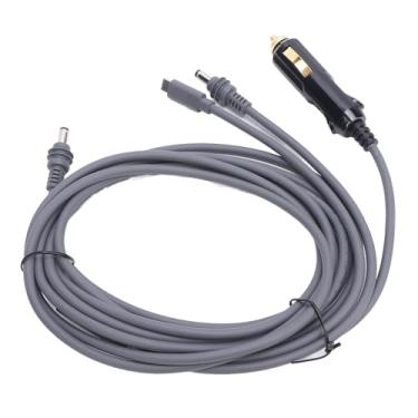 Imagem de 3 Em 1 CD Cabo de Alimentação DC, Plugue e Reprodução Mini Substituição Antena de Parabólica, Cabo de Extensão, Cabo Cinza de 10 Pés, Aplicável para Carros de Carro