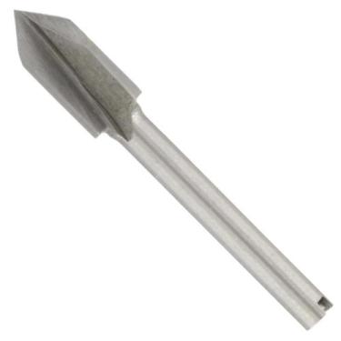 Imagem de Fresa HSS com Ponta V 1/4"" 6,4 mm para Madeira - 640 - DREMEL