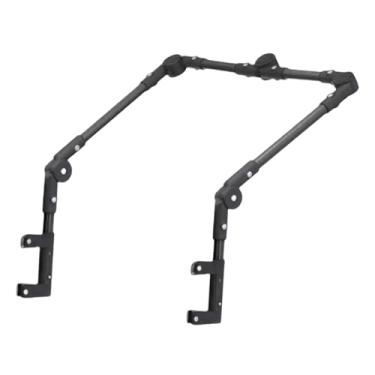 Imagem de Generic Carrinho de acampamento ao ar livre com alça, carrinho dobrável com alça de empurrar, acessórios de de praia de fácil instalação, peça de reposição, Preto