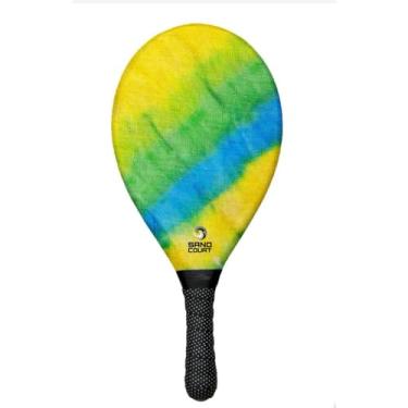 Imagem de Raquete de Frescobol Profissional Fibra de Vidro Sand Court - Brasil