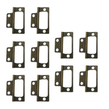 Imagem de Ioensy 10x Dobradiças de porta giratórias de ferro premium, acessórios de ferragens para portas resistentes para móveis, armários domésticos, portas de, Azul Antigo