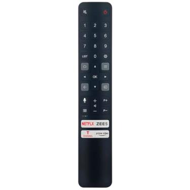 Imagem de Controle remoto de voz RC901V para TCL 4K HDR Google TV 43P735 50P735 55P735 65P735 75P735 85P735 06-BTZNYY-MRC901V 55C728 65C728 75C728 75C728 65P7 25 55P725 50P725 43P725 43P615 50P615 55P615