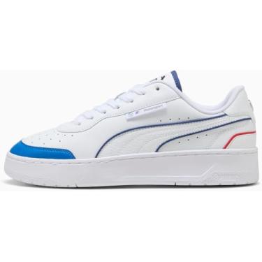 Imagem de PUMA - BMW MMS Ca Match Tênis masculino, Branco/Azul Pro/Vermelho Pop, 42 BR