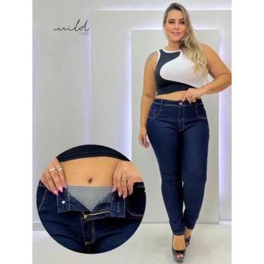 Imagem de Calça Jeans Lipo + Skinny C/ Faixa Modeladora Esconde Barriguinha Anti