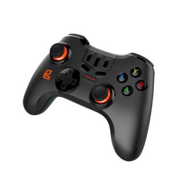 Imagem de Controle gamer bluetooth multiplataforma na cor preta geonav