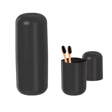 Imagem de Porta Escova Pasta de Dente Com Tampa Bold OU, Preto