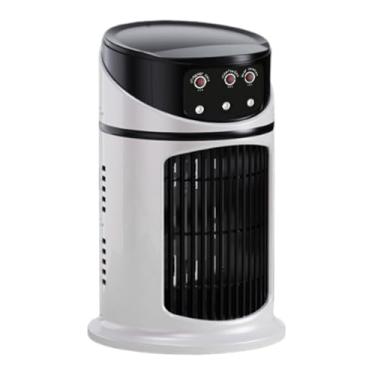Imagem de IEUDNS Ar condicionado portátil, umidificador, silencioso, pequeno, temporizador ajustável, refrigerador pessoal, ventilador de ar condicionado para mesa,