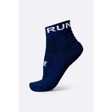 Imagem de Meia Curta para Corrida HUPI Running Pro Run Azul Marinho, UNICO, Azul