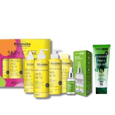 Imagem de KIT Skincare Anti Acne Rhenuks, Sérum Secativo anti Espinhas Dermachem