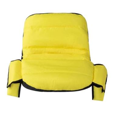 Imagem de Dualoai Capa protetora para assento de cortador de grama, acessório para trator de gramado, capa protetora para quintal e fazenda, Amarelo