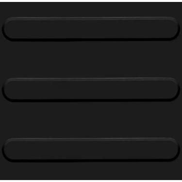 Imagem de Piso Tátil Acessibilidade Direcional 25x25cm em PVC - BR Decor, preto