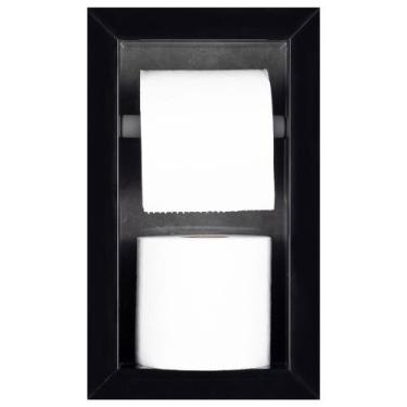 Imagem de Nicho Porta Papel Higiênico Para Banheiro Organizador Porcelanato Poli