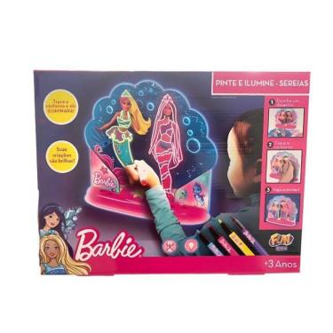 Imagem de Kit Barbie - Pinte e Ilumine - Sereias START - Fun