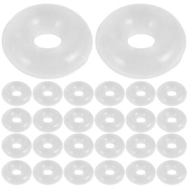 Imagem de Didiseaon 80 Unidades Junta De Esferas Espaçadoras Junta De Contas De Fecho Final Contas De Silicone Junta Espaçadora Transparente Anéis Espaçadores De Borracha Parar Rolha De Borracha