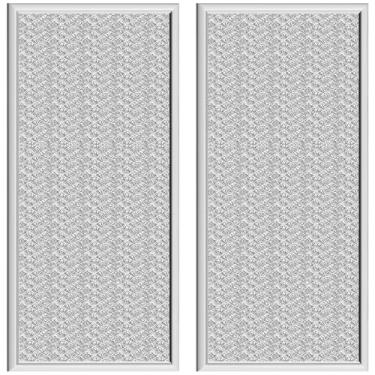 Imagem de Hufopik Filtro de graxa para micro-ondas W10208631A por aproximadamente 34 cm x 15 cm Filtro de forno de microondas adequado para micro-ondas Whirlpool GE - Pacote com caixa de 5 cm