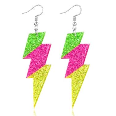 Imagem de Palotay Brincos de neon retrô dos anos 80, 90, fita cassete, para mulheres, conjunto de brincos de rádio de acrílico para acessórios dos anos 80 e 90, joias, presentes, Metal, Sem pedra preciosa