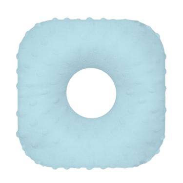 Imagem de ＫＬＫＣＭＳ Travesseiro protetor de orelha para piercing de orelha, leve, confortável, respirável, ergonômico, portátil, protetor auricular com furo, Azul