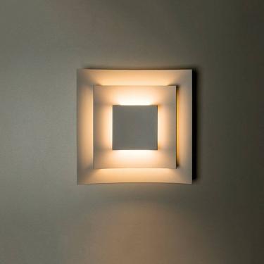 Imagem de Arandela Led Quadrada 110v 18,5x18,5cm Fiore Irmãos Branco