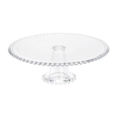 Imagem de Prato de Bolo em Cristal 31cm com Pé Transparente Wolff