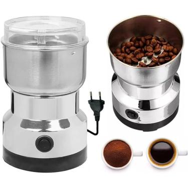 Imagem de Processador Café Moedor Grãos Elétrico Triturador Inox
