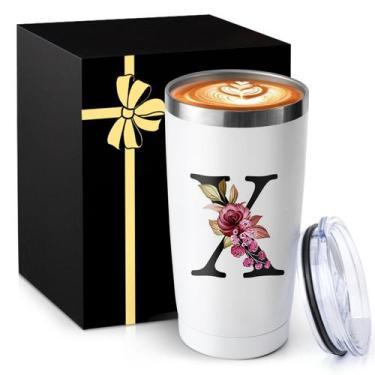 Imagem de Xícara de café isolada MNZZ Caneca de viagem de aço inoxidável de 591 