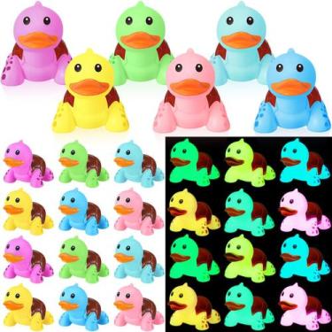 Imagem de Brinquedo de banho Rubber Turtle Duck Hydren Glow in The Dark x24