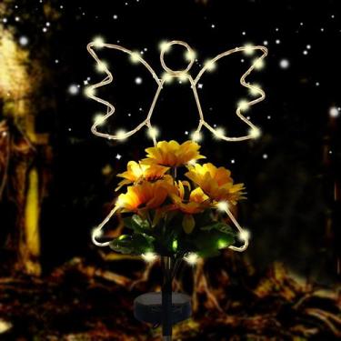 Imagem de Solar Angel Lights Lmtocs com girassol à prova d'água