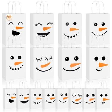 Imagem de Sacos de presente de Natal FOGWOWO Christmas Snowman 48 unidades