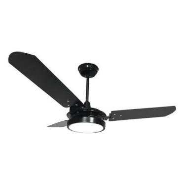 Imagem de Ventilador de teto Ventex Valen LED com 3 pás de MDF preto estrutura p