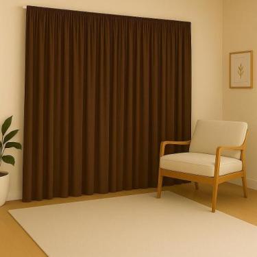 Imagem de Cortina Versátil 4,00X2,80 Para Decoração Sala Quarto Escritório Igrej