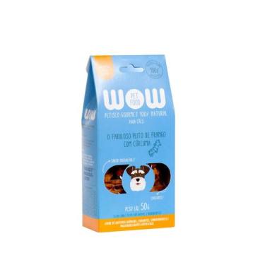Imagem de Petisco natural para cães sabor peito de frango com cúrcuma WOW Pet Fo