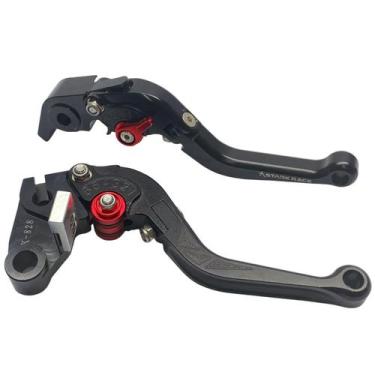 Imagem de Manete Esportivo Dobrável Zx-10r Zx10R Gravado a laser - NoBrand, Pret