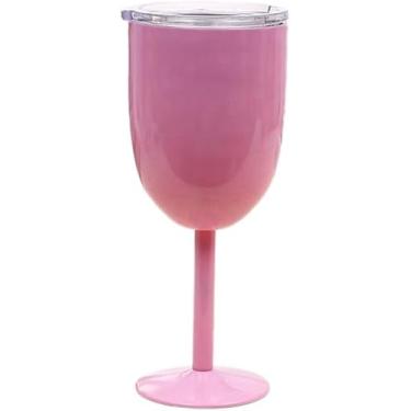 Imagem de Taça De Vinho De Aço Inoxidável Com Dupla Camada, Copo De Vinho De Grande Capacidade, Pink