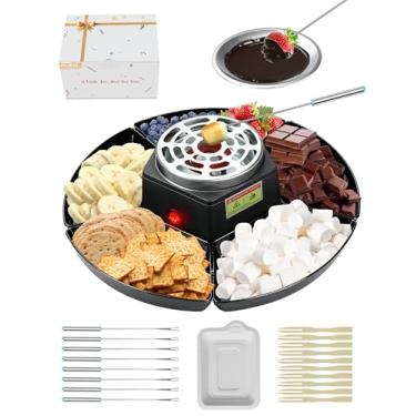 Imagem de Kit de utensílios de cozinha para presentes: conjunto de fondue material noturno de filmes moldes de chocolate para jantar derretimento ideias para encontros noturnos derrete para casa doces